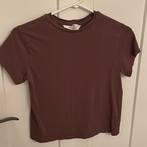 H&M brown T-shirt, size 8-10